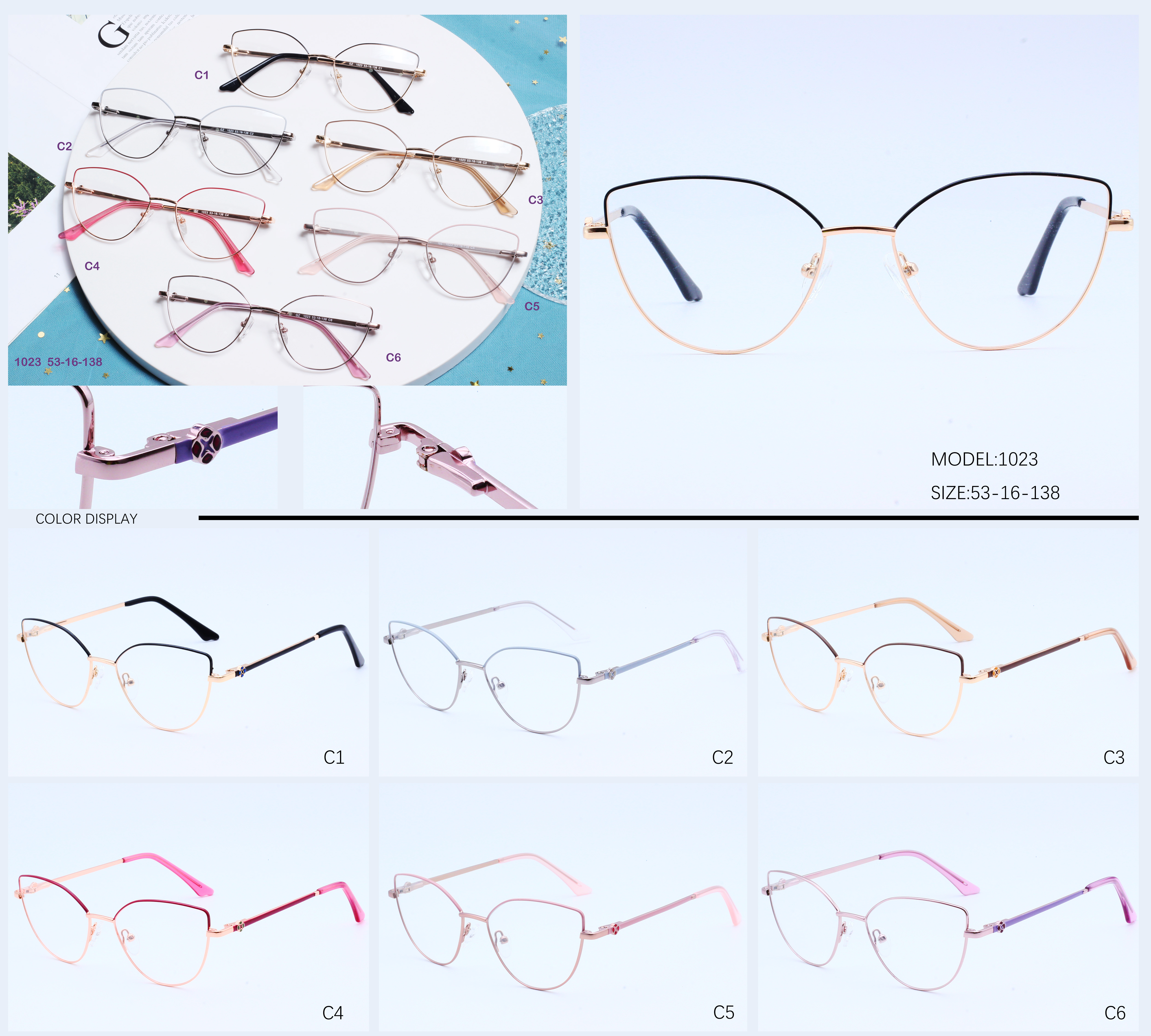 Confusaque Mixta Metal Optical Frames