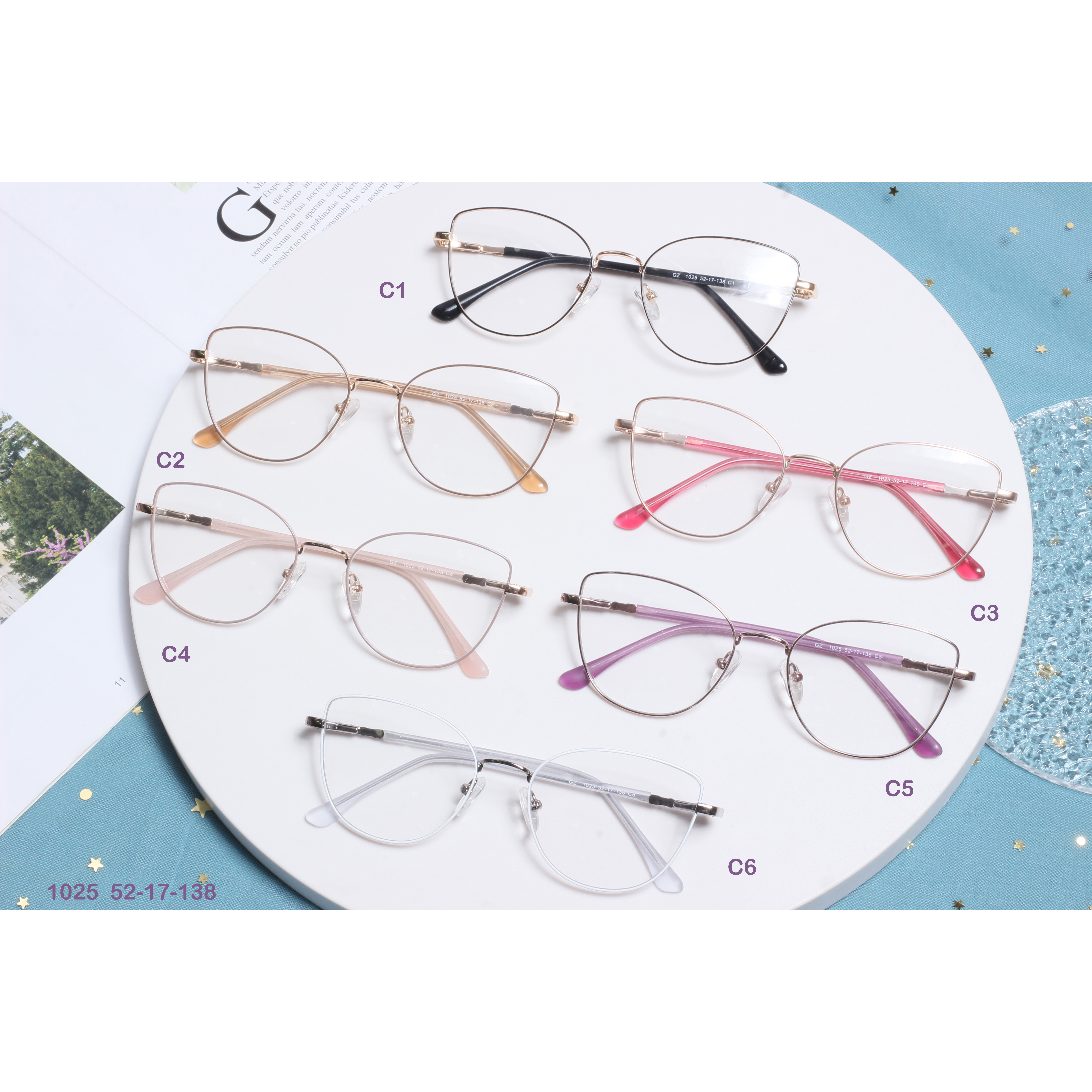 Aviyasyon Metal Frame Classic Optics Linèt (2)