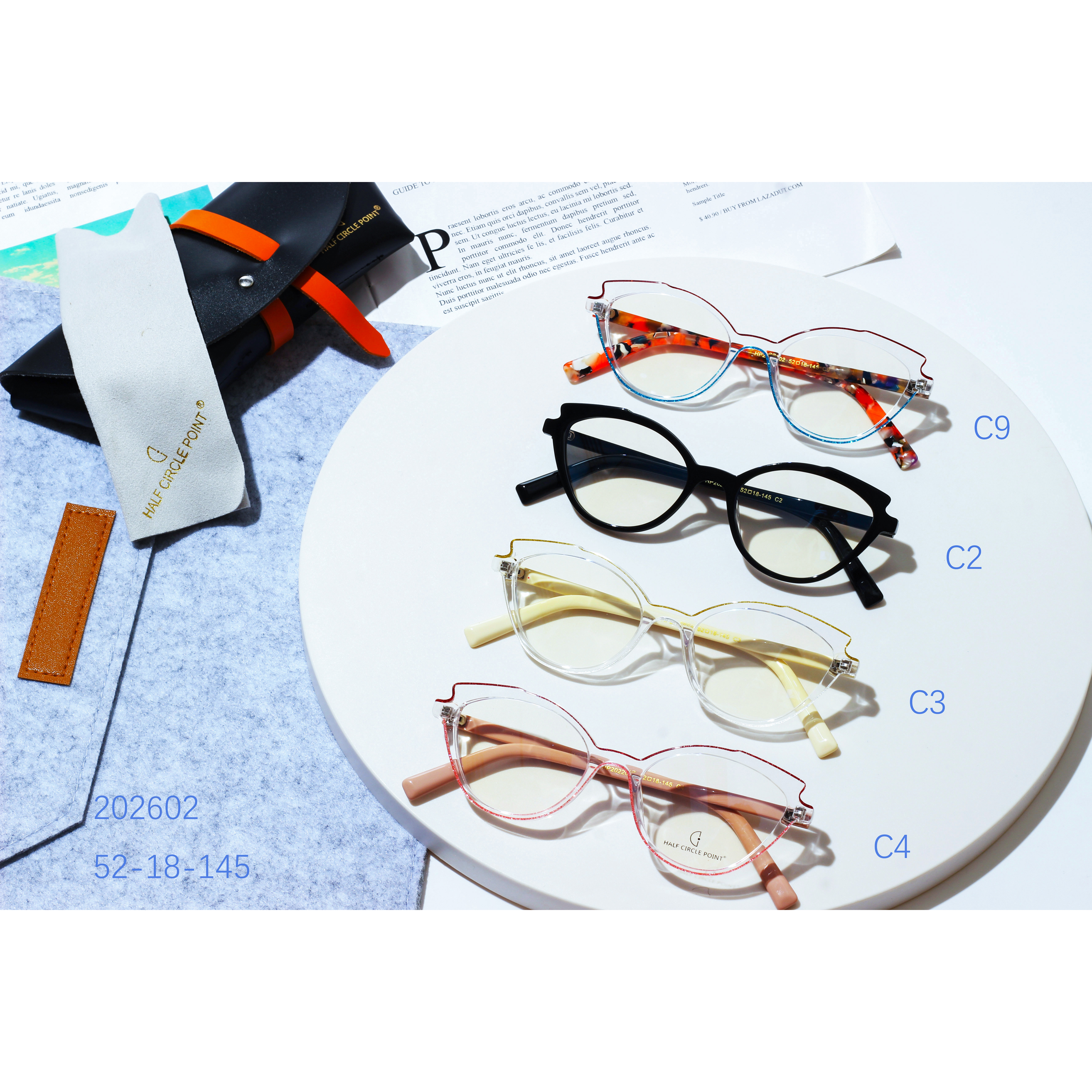 Elegant Crystal Computer Brille Optysk Frame (2)