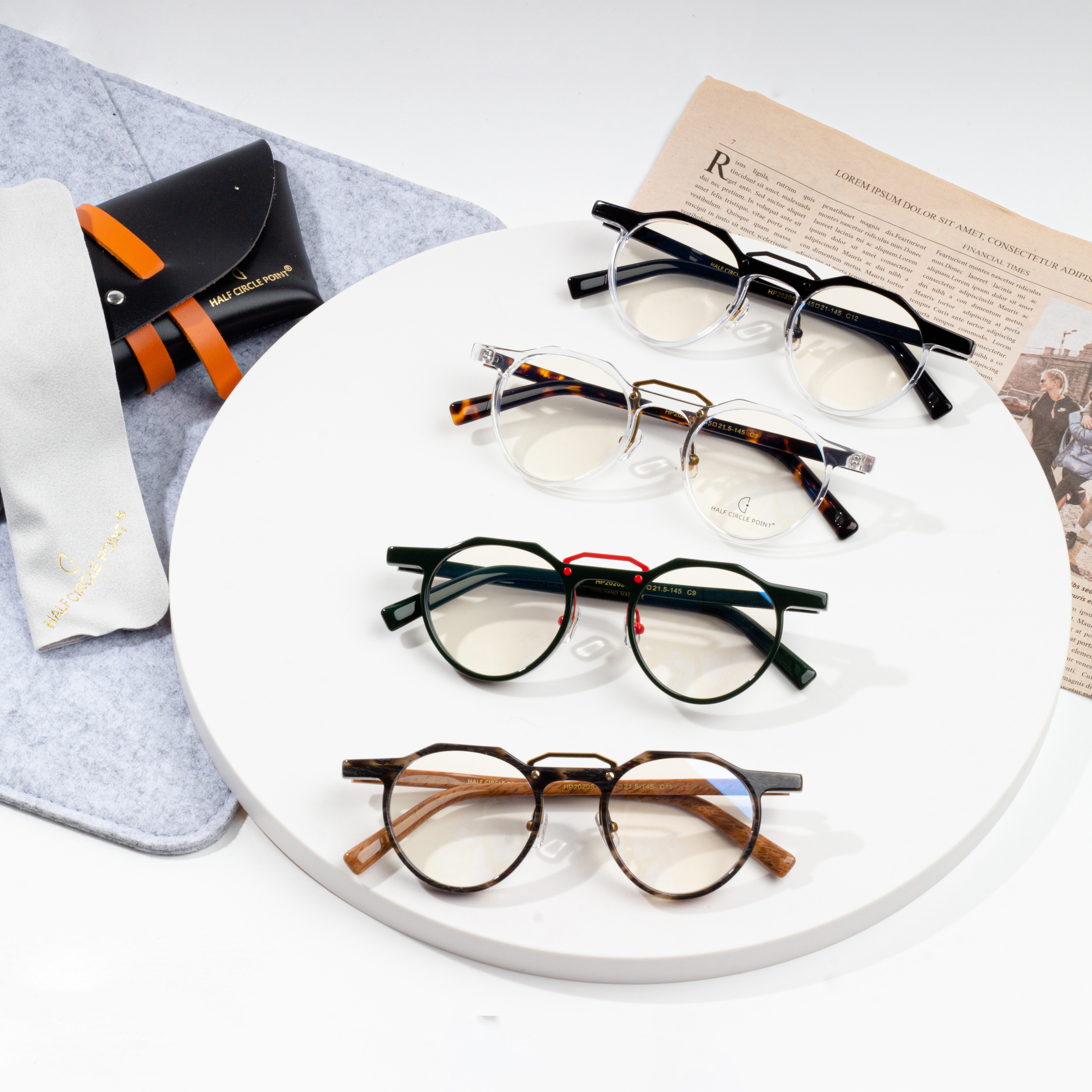 clear acetate spectacle frames