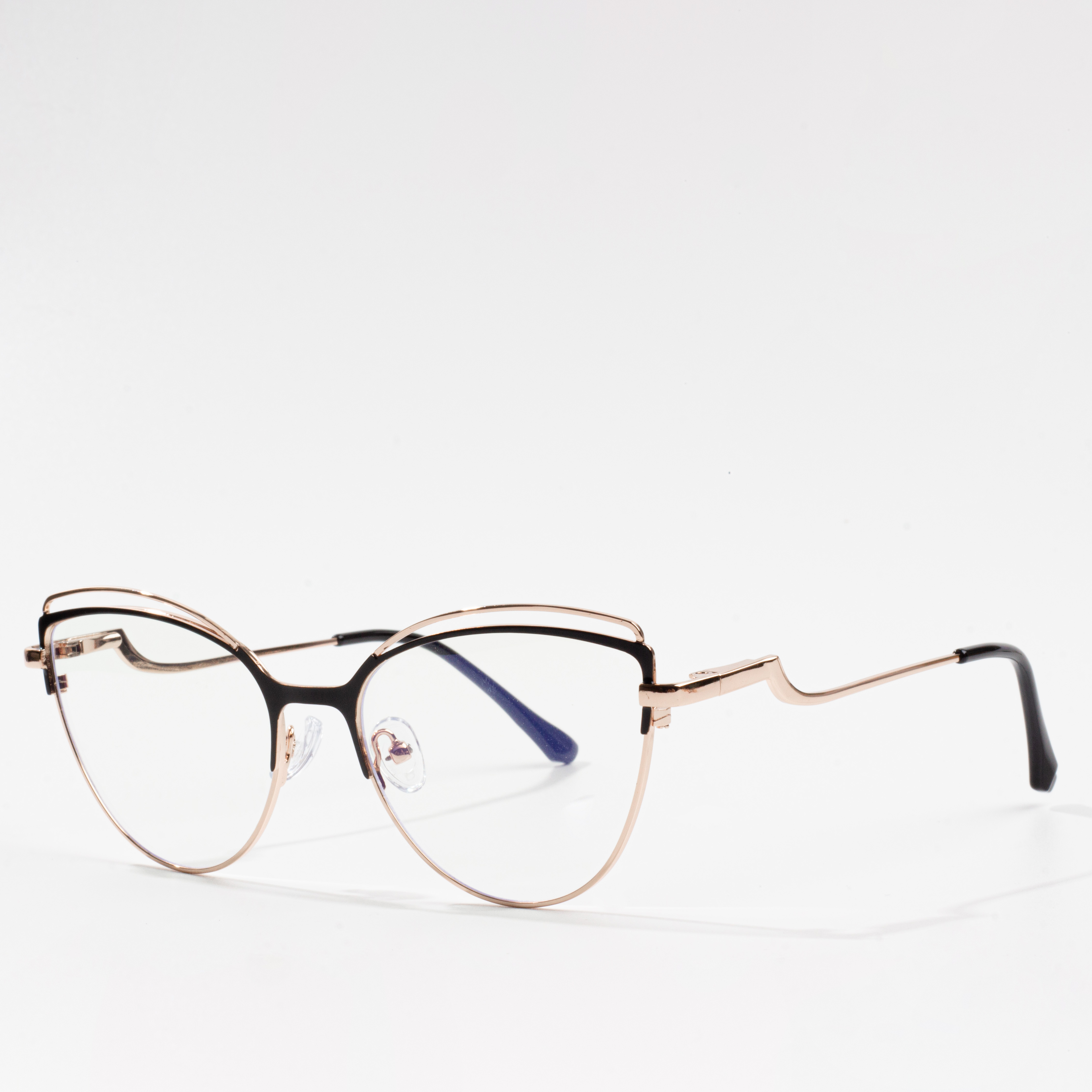 gold framed eyeglasses