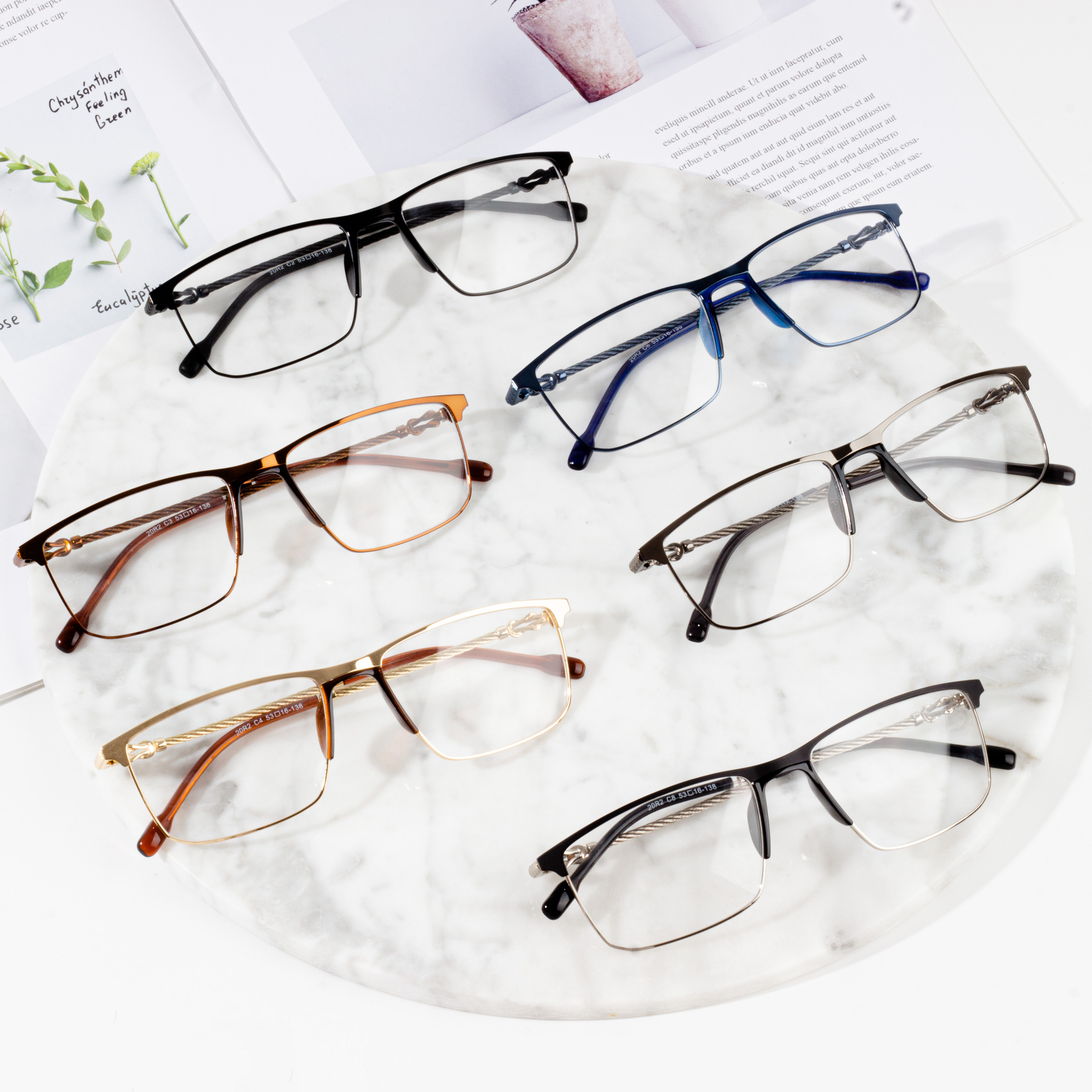  customizable elegant man eyeglass frame