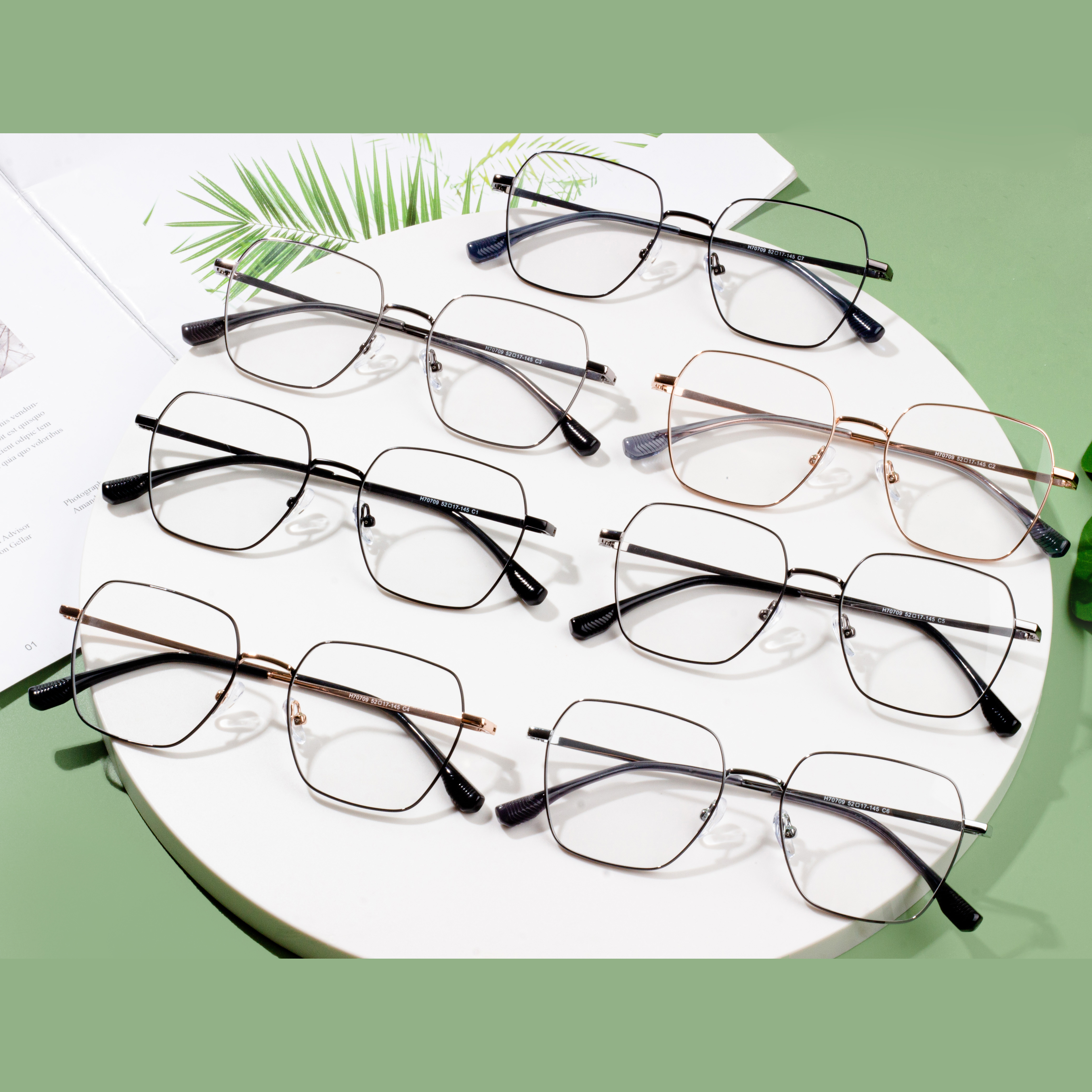 thin & lightweight metal eyeglasses