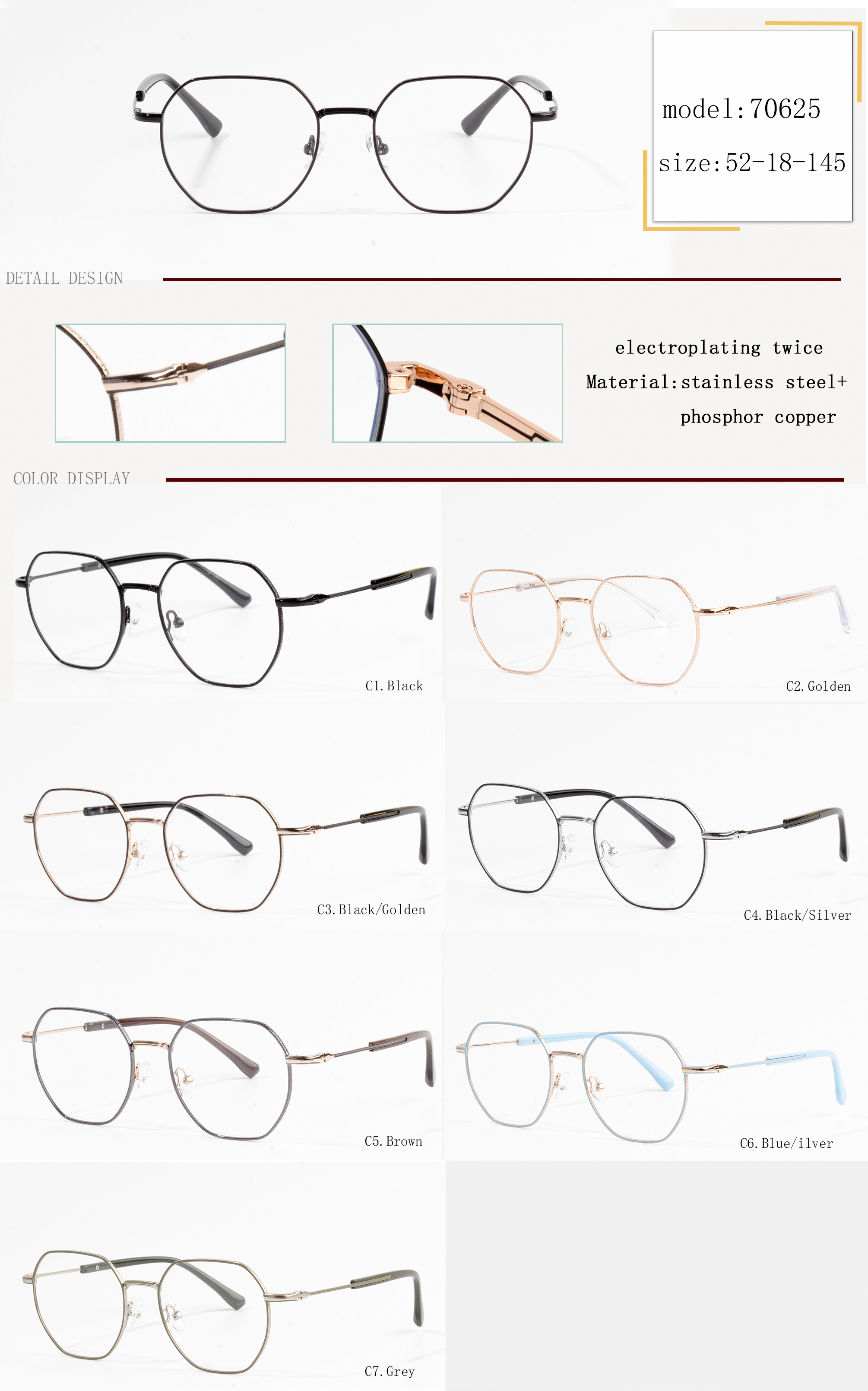 metal eyeglasses