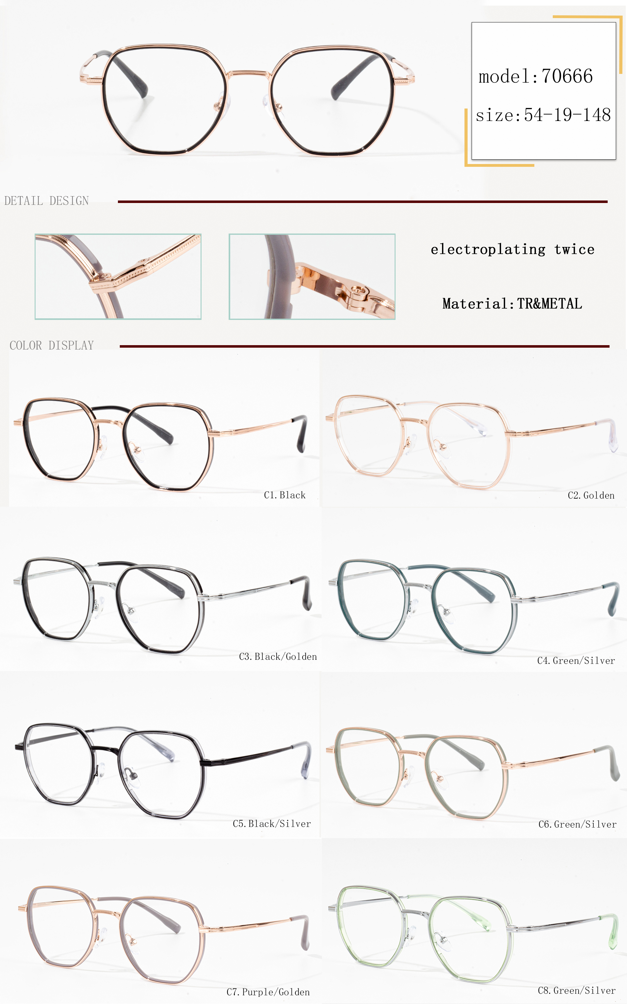 small metal eyeglass frames