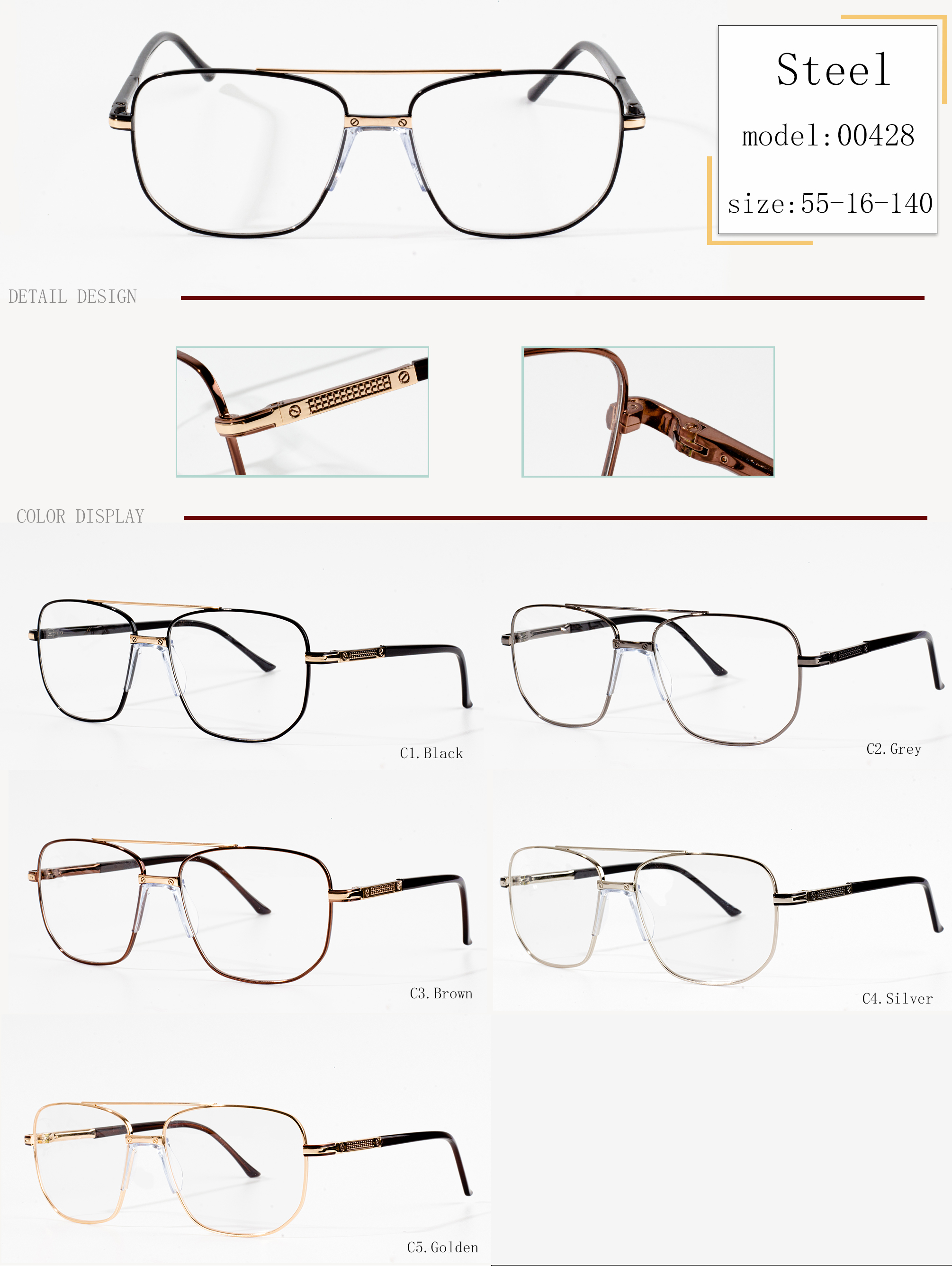 metalen bril frames