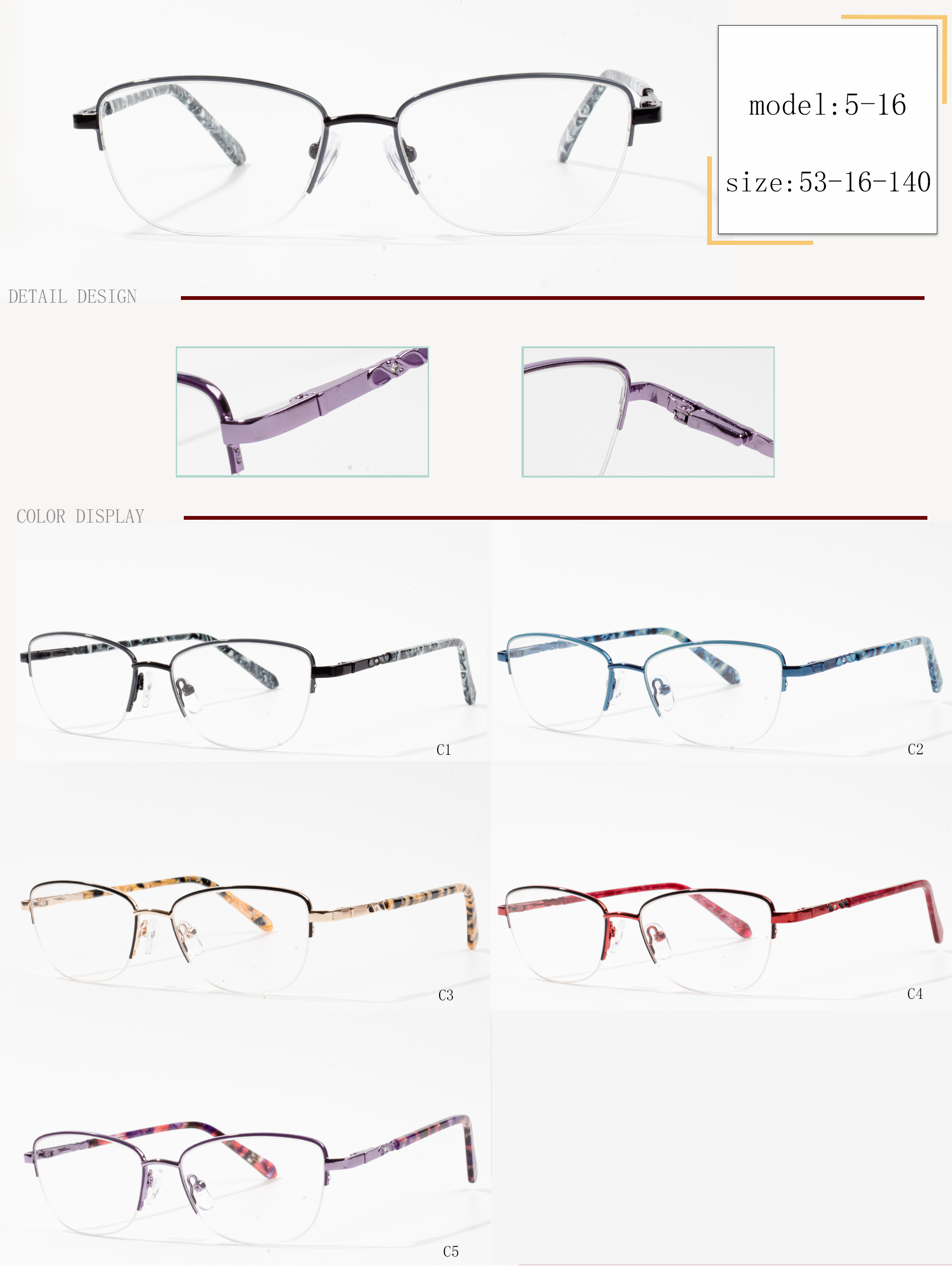 half frame eyeglasses