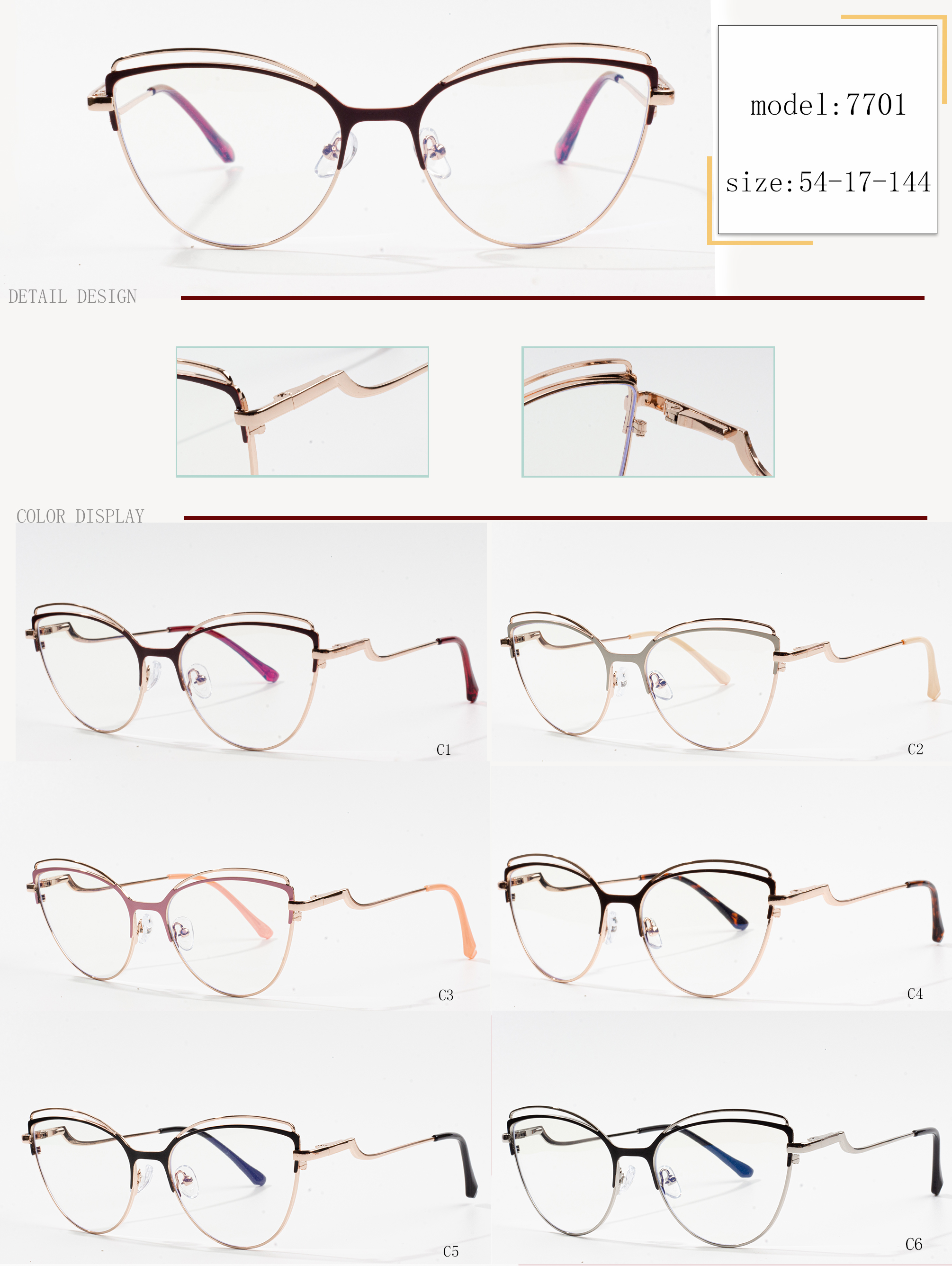 gold framed eyeglasses