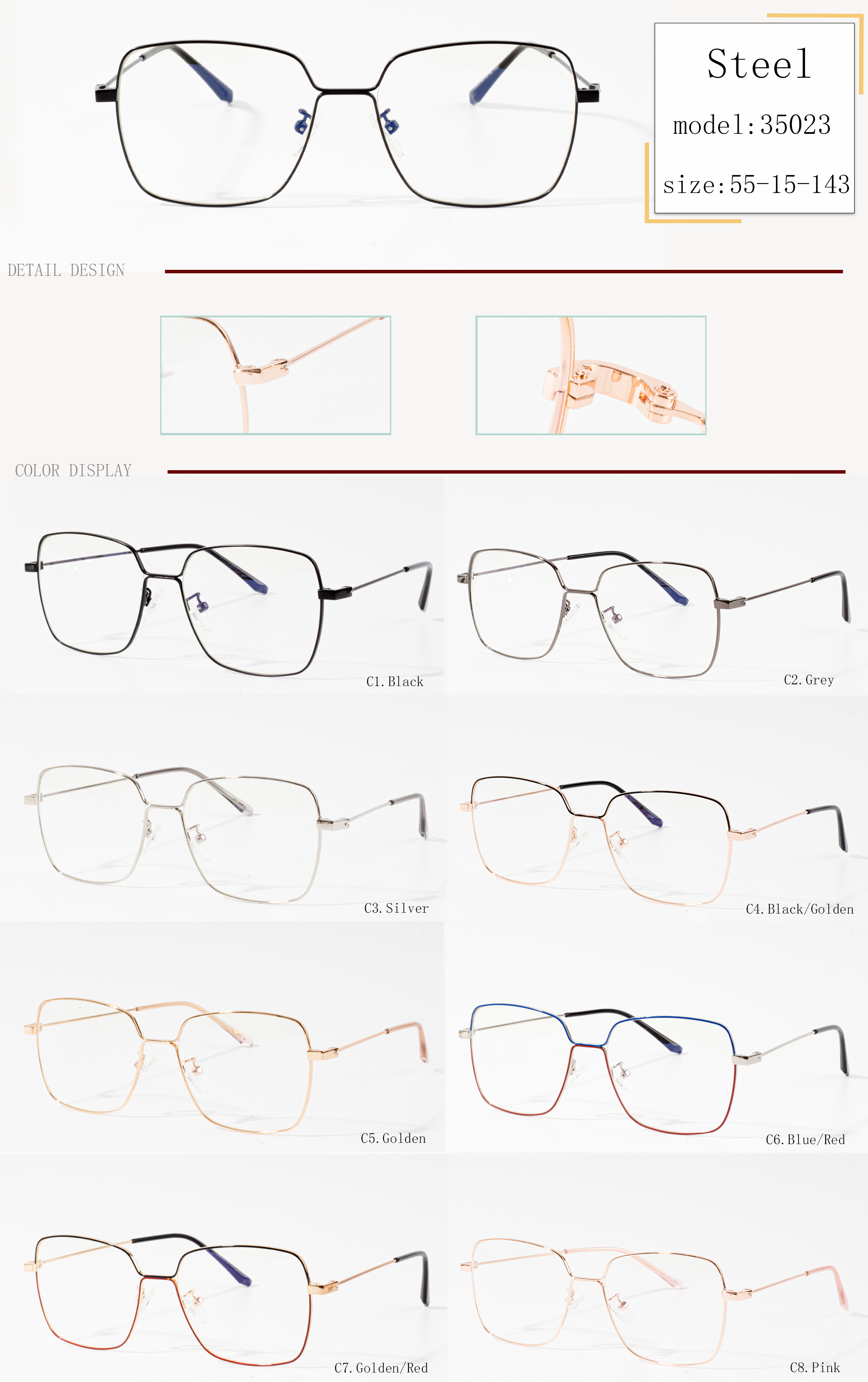 eyeglass frame sizes