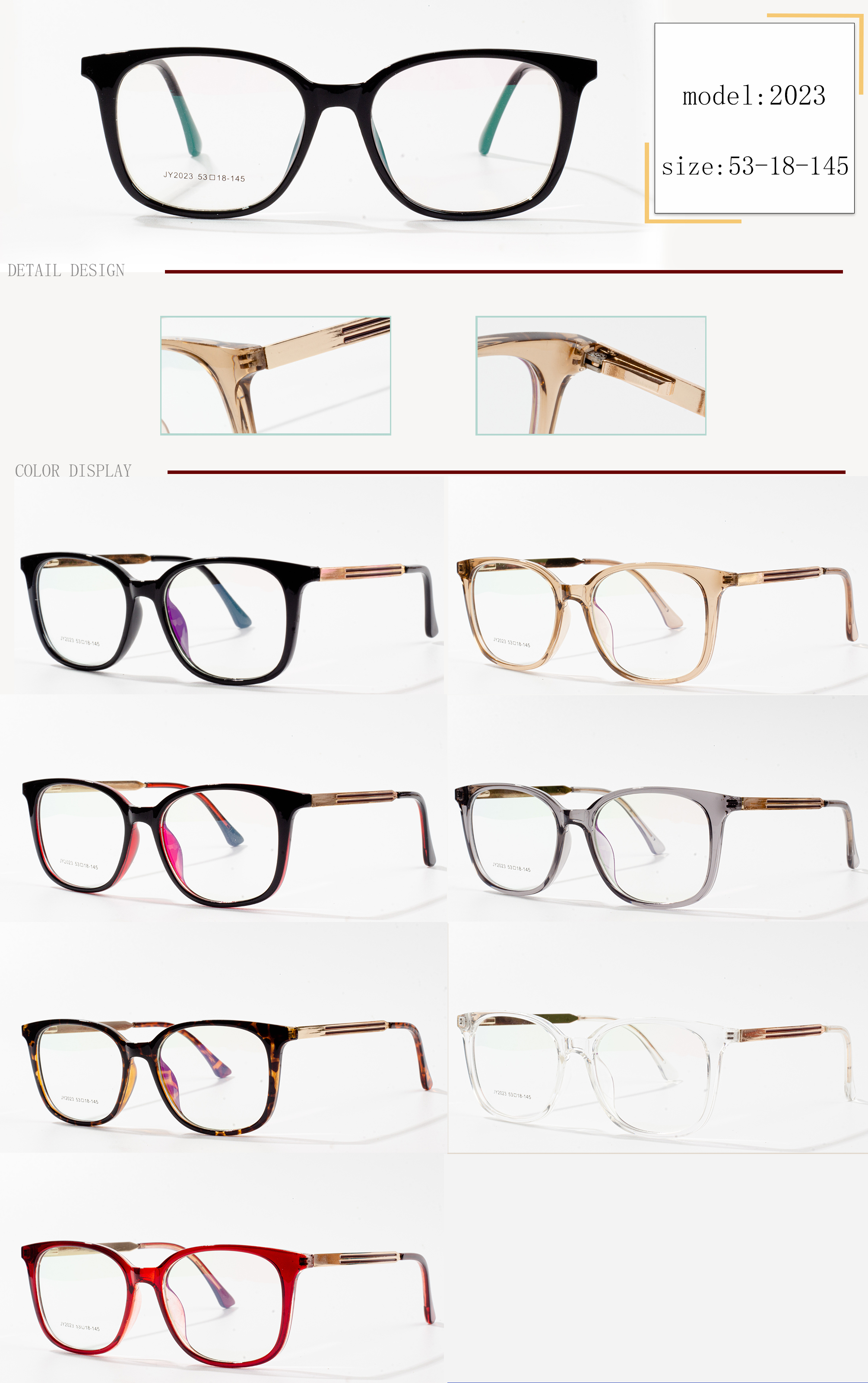 plastic brille frames